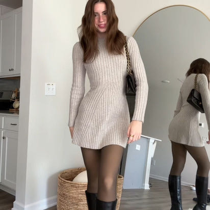 Thermostrumpfhose - hält warm mit style