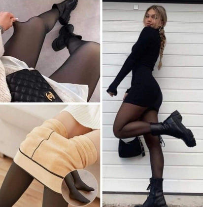 Thermostrumpfhose - hält warm mit style